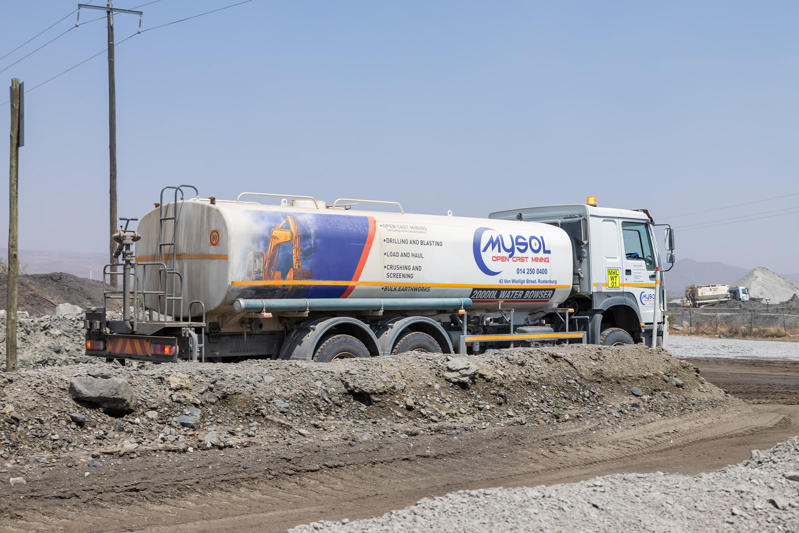 MySol ADT truck operating in the pit.