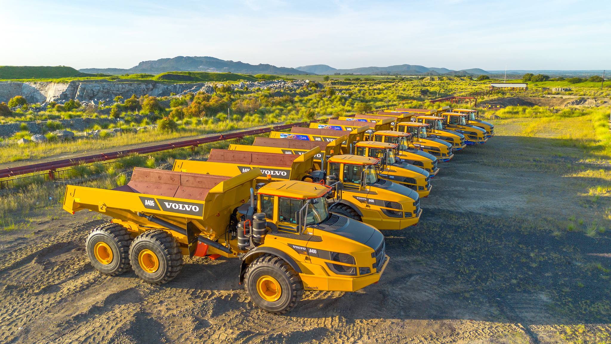 MySol mining team processing site bench material.